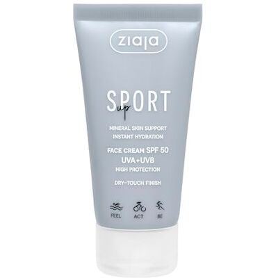Ziaja SPORT Feuchtigkeitsspendende Gesichtscreme mit LSF 50, UVA- + UVB-Schutz, Dry-Touch-Finish, 50 ml Ziaja SPORT Feuchtigkeitsspendende Gesichtscreme mit LSF 50, UVA- + UVB-Schutz, Dry-Touch-Finish, 50 ml