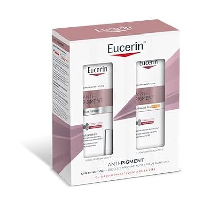 Eucerin Anti-Pigment-Routine mit Dual-Serum & Tagescreme LSF 30, reduziert dunkle Flecken und Hyperpigmentierung, mit Thiamidol® und Hyaluronsäure, gleichmäßigere und strahlendere Haut Eucerin Anti-Pigment-Routine mit Dual-Serum & Tagescreme LSF 30, reduziert dunkle Flecken und Hyperpigmentierung, mit Thiamidol® und Hyaluronsäure, gleichmäßigere und strahlendere Haut