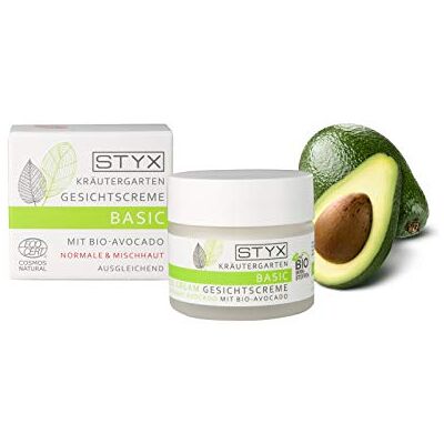 STYX KG Basic Gesichtscreme mit BIO-Avocado 50ml Cosmos nat. STYX KG Basic Gesichtscreme mit BIO-Avocado 50ml Cosmos nat.