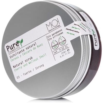 MOI MOISES CAMPO Pure Cosmetics Natürliches Peeling, Kirsche und Walnussschale, 250 ml, professionell MOI MOISES CAMPO Pure Cosmetics Natürliches Peeling, Kirsche und Walnussschale, 250 ml, professionell