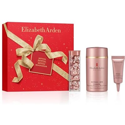 Elizabeth Arden – Retinol Renewal 3-teiliges Skincare-Set, Retinol HPR + Ceramide Anti-Aging-Serum-Kapseln, Water Cream Gesichtspflege, Augencreme, glättet Falten, strafft, für alle Hauttypen Elizabeth Arden – Retinol Renewal 3-teiliges Skincare-Set, Retinol HPR + Ceramide Anti-Aging-Serum-Kapseln, Water Cream Gesichtspflege, Augencreme, glättet Falten, strafft, für alle Hauttypen