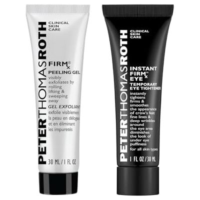Roth FIRMx™ Anti-Aging Set – Peeling Gel + Straffendes Gesichtsserum mit Kollagen, Peptiden & Enzymen – Exfolierend & Hautverjüngend – Für reife & müde Haut – 30 ml Serum + Peeling Roth FIRMx™ Anti-Aging Set – Peeling Gel + Straffendes Gesichtsserum mit Kollagen, Peptiden & Enzymen – Exfolierend & Hautverjüngend – Für reife & müde Haut – 30 ml Serum + Peeling