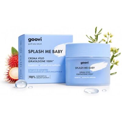 GOOVI Splash Me Baby Face Cream 100h Hydration – Feuchtigkeitsspendende Gesichtscreme mit Rambutan-Extrakt & Hyaluronsäure – 50 ml GOOVI Splash Me Baby Face Cream 100h Hydration – Feuchtigkeitsspendende Gesichtscreme mit Rambutan-Extrakt & Hyaluronsäure – 50 ml