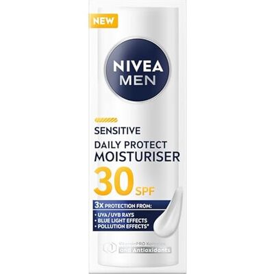 NIVEA MEN Daily Protect Feuchtigkeitsspendende Gesichtscreme SPF 30, 50ml NIVEA MEN Daily Protect Feuchtigkeitsspendende Gesichtscreme SPF 30, 50ml