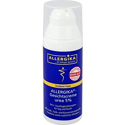Allergika Gesichtscreme Urea 5% für trockene Haut, 50 ml Creme Allergika Gesichtscreme Urea 5% für trockene Haut, 50 ml Creme