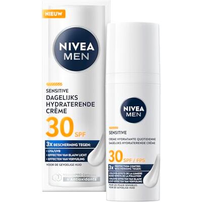 NIVEA Nmen Gesichtscreme, dreifacher Schutz, LSF30, 50 ml NIVEA Nmen Gesichtscreme, dreifacher Schutz, LSF30, 50 ml