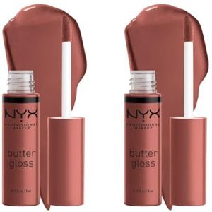 NYX PROFESSIONAL MAKEUP Lipgloss Doppelpack, Mit glänzendem Finish und nicht-klebriger Formel, 2 x Nr.16 Praline NYX PROFESSIONAL MAKEUP Lipgloss Doppelpack, Mit glänzendem Finish und nicht-klebriger Formel, 2 x Nr.16 Praline