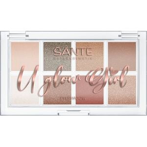 Sante Naturkosmetik U Glow Girl Eyeshadow Palette 01 My Berry Bestie, 8 hochpigmentierte Lidschatten in Berrytönen, matte & schimmernde Farben, vegan, NATRUE-zertifiziert, Limited Edition Sante Naturkosmetik U Glow Girl Eyeshadow Palette 01 My Berry Bestie, 8 hochpigmentierte Lidschatten in Berrytönen, matte & schimmernde Farben, vegan, NATRUE-zertifiziert, Limited Edition