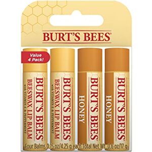 Burt's Bees Honey & Beeswax 4er Pack Lippenbalsam mit Bienenwachs pflegender Lippenstift 500616 Burt's Bees Honey & Beeswax 4er Pack Lippenbalsam mit Bienenwachs pflegender Lippenstift 500616