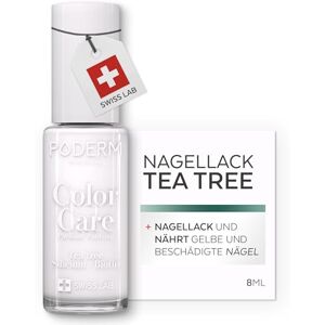 PODERM Pflegelack mit Tea Tree Weiß Swiss Lab 8ML Angereichert mit Tea Tree, Silizium & Biotin Reinigt, Klärt & Nährt Gelbe Nägel Entwickelt von einer Podologin PODERM Pflegelack mit Tea Tree Weiß Swiss Lab 8ML Angereichert mit Tea Tree, Silizium & Biotin Reinigt, Klärt & Nährt Gelbe Nägel Entwickelt von einer Podologin