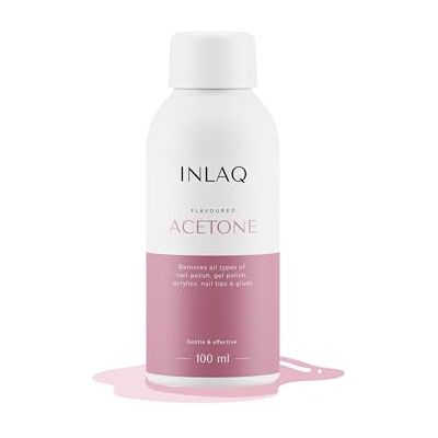 INLAQ ® Aceton Nagellackentferner 100ml Nail Polish Remover Acetonhaltiger UV Nagellack Entferner für Gelnägel, Shellac, Acrylnägel und Kunstnägel Reines Aceton 100ml INLAQ ® Aceton Nagellackentferner 100ml Nail Polish Remover Acetonhaltiger UV Nagellack Entferner für Gelnägel, Shellac, Acrylnägel und Kunstnägel Reines Aceton 100ml