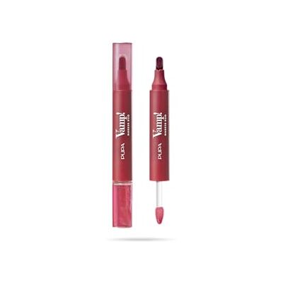 Pupa Vamp! Marker Duo Lippenstift + Lipgloss mit Hyaluronsäure – 3-in-1 zum Definieren, Ausfüllen & Färben, Lippen-Contouring – Erhältlich in 9 Farbvarianten (005 Cherry Granita) Pupa Vamp! Marker Duo Lippenstift + Lipgloss mit Hyaluronsäure – 3-in-1 zum Definieren, Ausfüllen & Färben, Lippen-Contouring – Erhältlich in 9 Farbvarianten (005 Cherry Granita)