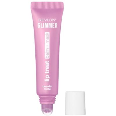 Revlon Glimmer Lip Treat Balm + Mask, 2-in-1 Lippenbalsam+Lippenmaske mit Feuchtigkeitspeptiden, strahlendes Finish, 004 Lavender Vanilla, 12ml Revlon Glimmer Lip Treat Balm + Mask, 2-in-1 Lippenbalsam+Lippenmaske mit Feuchtigkeitspeptiden, strahlendes Finish, 004 Lavender Vanilla, 12ml