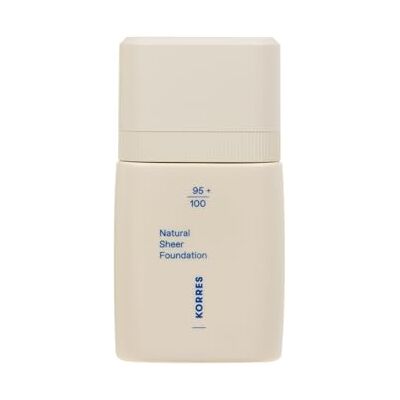 KORRES Natural Sheer Foundation Light 01, leichte Deckkraft, 30ml natürliches, strahlendes Finish & idealer Bare-Skin-Effekt, mit erfrischendem Pfingstrosen-Blütenextrakt, nährend, vegan KORRES Natural Sheer Foundation Light 01, leichte Deckkraft, 30ml natürliches, strahlendes Finish & idealer Bare-Skin-Effekt, mit erfrischendem Pfingstrosen-Blütenextrakt, nährend, vegan