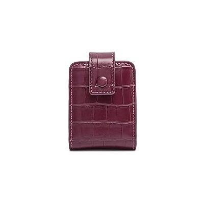 PORRASSO Lippenstift-Etui Mit Spiegel Damen Mini Make-Up Reiseetuis Tragbar Lippenstift-Reisetasche Lippenstift-Box für Lippenstifte Lipgloss Lippenbalsam Weinrot PORRASSO Lippenstift-Etui Mit Spiegel Damen Mini Make-Up Reiseetuis Tragbar Lippenstift-Reisetasche Lippenstift-Box für Lippenstifte Lipgloss Lippenbalsam Weinrot