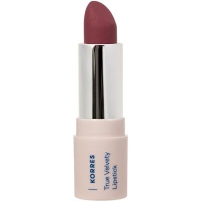 KORRES True Velvety Lipstick Plum Rose 25, rose Lippenstift mit intensiver Farbe & cremiger Textur, hohe Deckkraft & Semi-mattes Finish, vegan, 3g KORRES True Velvety Lipstick Plum Rose 25, rose Lippenstift mit intensiver Farbe & cremiger Textur, hohe Deckkraft & Semi-mattes Finish, vegan, 3g