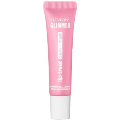 Revlon Glimmer Lip Treat Balm + Mask, 2-in-1 Lippenbalsam+Lippenmaske mit Feuchtigkeitspeptiden, strahlendes Finish, 002 Marshmallow Dream, 12ml Revlon Glimmer Lip Treat Balm + Mask, 2-in-1 Lippenbalsam+Lippenmaske mit Feuchtigkeitspeptiden, strahlendes Finish, 002 Marshmallow Dream, 12ml