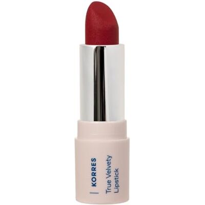KORRES True Velvety Lipstick Vivid Red 55, semi-mattes Finish, vegan, 3g roter Lippenstift mit intensiver Farbe & cremiger Textur, hohe Deckkraft, mit Granatapfelblütenextrakt, satte Farbe KORRES True Velvety Lipstick Vivid Red 55, semi-mattes Finish, vegan, 3g roter Lippenstift mit intensiver Farbe & cremiger Textur, hohe Deckkraft, mit Granatapfelblütenextrakt, satte Farbe