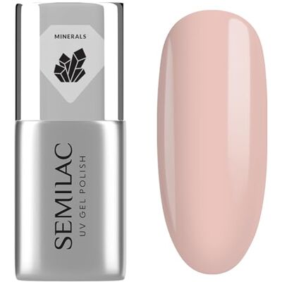 Semilac UV Nagellack Base Coat Mineral Strong – Base mit Mineralien für brüchige Nägel, stärkend & aufbauend, milchiges Rosa, 7 ml Semilac UV Nagellack Base Coat Mineral Strong – Base mit Mineralien für brüchige Nägel, stärkend & aufbauend, milchiges Rosa, 7 ml