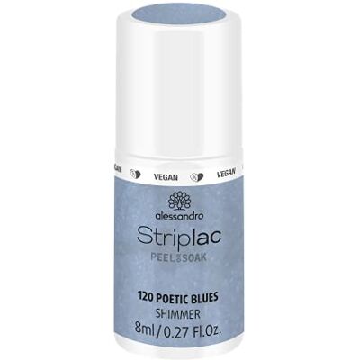 alessandro Striplac UV-Nagellack Poetic Blues – Schonend und langanhaltend – Einfache Entfernung dank Peel-Off-Technologie – Vegan und tierversuchsfrei – 8 ml alessandro Striplac UV-Nagellack Poetic Blues – Schonend und langanhaltend – Einfache Entfernung dank Peel-Off-Technologie – Vegan und tierversuchsfrei – 8 ml