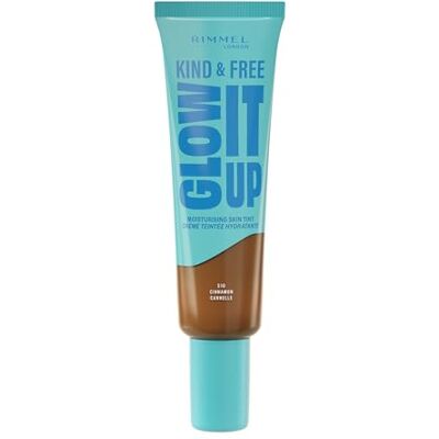 Rimmel London Kind & Free GLOW IT UP Moisturizing Foundation 510, Cinnamon, Beruhigt empfindliche Haut, Gesund und strahlender Teint, Spendet Feuchtigkeit für den ganzen Tag, 30 ml Rimmel London Kind & Free GLOW IT UP Moisturizing Foundation 510, Cinnamon, Beruhigt empfindliche Haut, Gesund und strahlender Teint, Spendet Feuchtigkeit für den ganzen Tag, 30 ml