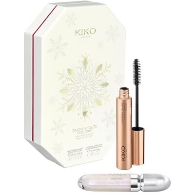 Kiko Milano Snow-Kissed Holiday Mountain Buddies Make Up Gift Set, Make-Up-Geschenkset: 3D Hydra Lipgloss Und Mascara Mit Volumeneffekt Kiko Milano Snow-Kissed Holiday Mountain Buddies Make Up Gift Set, Make-Up-Geschenkset: 3D Hydra Lipgloss Und Mascara Mit Volumeneffekt