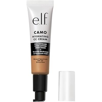 e.l.f. Feuchtigkeitsspendende Camo CC Creme, LSF 30, farbkorrigierende Full Coverage Foundation für ein taufrisches Finish, vegan und tierversuchsfrei, Hellbraun, 415 °C e.l.f. Feuchtigkeitsspendende Camo CC Creme, LSF 30, farbkorrigierende Full Coverage Foundation für ein taufrisches Finish, vegan und tierversuchsfrei, Hellbraun, 415 °C