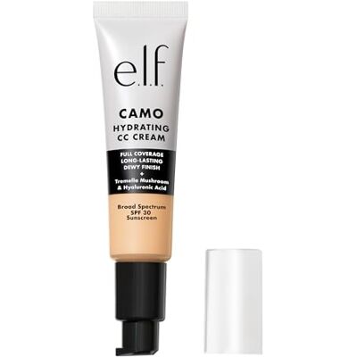 e.l.f. Feuchtigkeitsspendende Camo CC Creme, LSF 30, farbkorrigierende Full Coverage Foundation für ein taufrisches Finish, vegan und tierversuchsfrei, Fair 120 N e.l.f. Feuchtigkeitsspendende Camo CC Creme, LSF 30, farbkorrigierende Full Coverage Foundation für ein taufrisches Finish, vegan und tierversuchsfrei, Fair 120 N