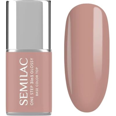 Semilac UV Nagellack 3in1 One Step Glossy S210 French Beige 7 ml Semilac UV Nagellack 3in1 One Step Glossy S210 French Beige 7 ml