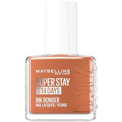 MAYBELLINE New York Nagellack, langanhaltend, intensive und pigmentierte Farben, stärkt beschädigte Nägel, Superstay Ink Bonder, Farbton Toasted 951, 12 ml MAYBELLINE New York Nagellack, langanhaltend, intensive und pigmentierte Farben, stärkt beschädigte Nägel, Superstay Ink Bonder, Farbton Toasted 951, 12 ml
