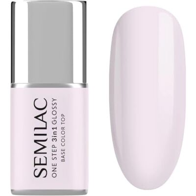 Semilac UV-Nagellack 3in1 One Step Glossy S253 Natural Pink 7 ml Semilac UV-Nagellack 3in1 One Step Glossy S253 Natural Pink 7 ml