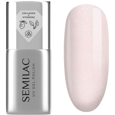 Semilac Collagen Base Milky Shine 7 ml Gel Nagellack UV LED Unterlack Semilac Collagen Base Milky Shine 7 ml Gel Nagellack UV LED Unterlack