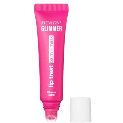 Revlon Glimmer Lip Treat Balm + Mask, 2-in-1 Lippenbalsam+Lippenmaske mit Feuchtigkeitspeptiden, strahlendes Finish, 005 Hibiscus Spritz, 12ml Revlon Glimmer Lip Treat Balm + Mask, 2-in-1 Lippenbalsam+Lippenmaske mit Feuchtigkeitspeptiden, strahlendes Finish, 005 Hibiscus Spritz, 12ml