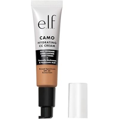 e.l.f. Feuchtigkeitsspendende Camo CC Creme, LSF 30, farbkorrigierende Full Coverage Foundation für ein taufrisches Finish, vegan und tierversuchsfrei, Medium 370 N e.l.f. Feuchtigkeitsspendende Camo CC Creme, LSF 30, farbkorrigierende Full Coverage Foundation für ein taufrisches Finish, vegan und tierversuchsfrei, Medium 370 N