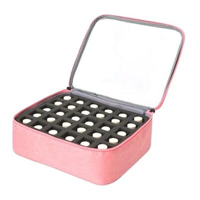 ZGCrumphant Nagellack Organizer Nagellack-Aufbewahrungstasche, Tasche for ätherische Öle, tragbares Kosmetik-Nagelpflege-Set, Nagelpflege-Werkzeug, Aufbewahrungsbox mit 30 Fächern(Color9 C) ZGCrumphant Nagellack Organizer Nagellack-Aufbewahrungstasche, Tasche for ätherische Öle, tragbares Kosmetik-Nagelpflege-Set, Nagelpflege-Werkzeug, Aufbewahrungsbox mit 30 Fächern(Color9 C)