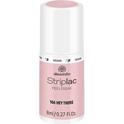 alessandro Striplac UV-Nagellack Hey There – Schonend und langanhaltend – Einfache Entfernung dank Peel-Off-Technologie – Vegan und tierversuchsfrei – 8 ml alessandro Striplac UV-Nagellack Hey There – Schonend und langanhaltend – Einfache Entfernung dank Peel-Off-Technologie – Vegan und tierversuchsfrei – 8 ml