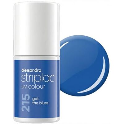 alessandro Striplac UV-Nagellack Got The Blues Deckend & Kratzfest bis zu 15 Tage Leichtes Auftragen Schonende Abziehtechnologie Vegan Blau, 6,5ml alessandro Striplac UV-Nagellack Got The Blues Deckend & Kratzfest bis zu 15 Tage Leichtes Auftragen Schonende Abziehtechnologie Vegan Blau, 6,5ml