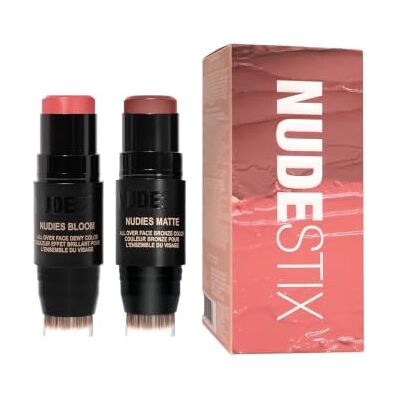 Nudestix Sweet & Sunny Cheeks 2-Piece NUDIES Kit – Sweet Cheeks Blush & Sunkissed Cool Bronzer – 2 Cream Sticks für Wangen, Augen & Lippen Nudestix Sweet & Sunny Cheeks 2-Piece NUDIES Kit – Sweet Cheeks Blush & Sunkissed Cool Bronzer – 2 Cream Sticks für Wangen, Augen & Lippen