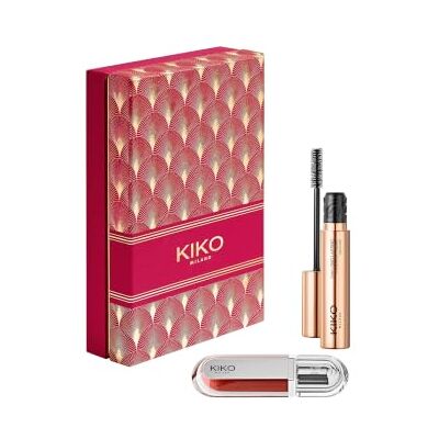 Kiko Milano Twist 'N Twinkle Holiday To The Max Duo Make Up Gift Set, Make-up-Geschenkset: Lipgloss mit extremem 3D-Volumen-Effekt und Mascara für mehr Volumen und Definition Kiko Milano Twist 'N Twinkle Holiday To The Max Duo Make Up Gift Set, Make-up-Geschenkset: Lipgloss mit extremem 3D-Volumen-Effekt und Mascara für mehr Volumen und Definition