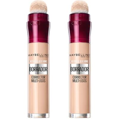 MAYBELLINE New York Mehrzweck-Korrekturradierer mit modularer Abdeckung, 2 Stück, 6 + 6 ml MAYBELLINE New York Mehrzweck-Korrekturradierer mit modularer Abdeckung, 2 Stück, 6 + 6 ml