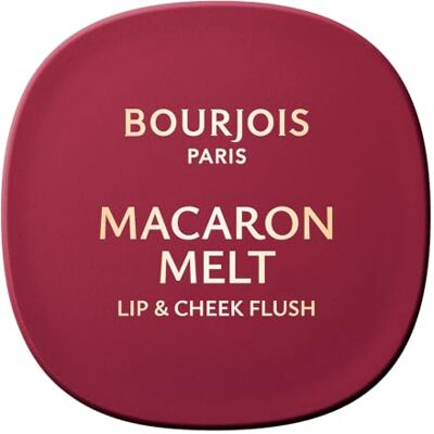 Bourjois Macaron Melt Lip & Cheek Flush 5 Berry Smoothy elastische Textur von Cremepuder samtig leichte Formel integrierter Spiegel 8 g Bourjois Macaron Melt Lip & Cheek Flush 5 Berry Smoothy elastische Textur von Cremepuder samtig leichte Formel integrierter Spiegel 8 g