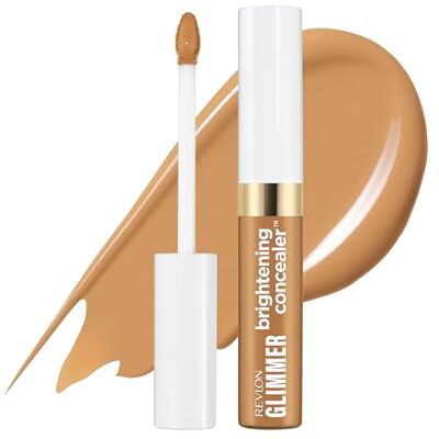 Revlon Glimmer Brightening Concealer Anti-Concealer 155 9 ml Concealer mit leichter Deckkraft, Vitamin C, Koffein und Steviosid, ohne Übertragung, 24 Stunden Halt Revlon Glimmer Brightening Concealer Anti-Concealer 155 9 ml Concealer mit leichter Deckkraft, Vitamin C, Koffein und Steviosid, ohne Übertragung, 24 Stunden Halt