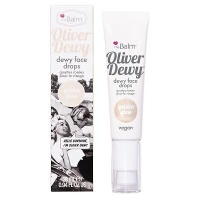 theBalm Oliver Dewy Face Drops - Highlighter für Damen, Golden Glow theBalm Oliver Dewy Face Drops - Highlighter für Damen, Golden Glow