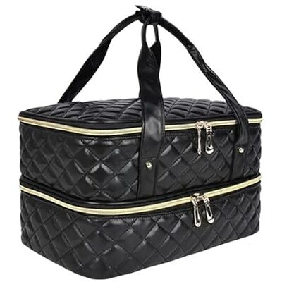ZGCrumphant Nagellack Organizer Nagellack-Aufbewahrungstasche, tragbare Tasche for kosmetische ätherische Öle, Nagelpflege-Set, Aufbewahrungsbox for Nagelpflege-Werkzeug mit 40 Fächern Nageltechnik(Black) ZGCrumphant Nagellack Organizer Nagellack-Aufbewahrungstasche, tragbare Tasche for kosmetische ätherische Öle, Nagelpflege-Set, Aufbewahrungsbox for Nagelpflege-Werkzeug mit 40 Fächern Nageltechnik(Black)
