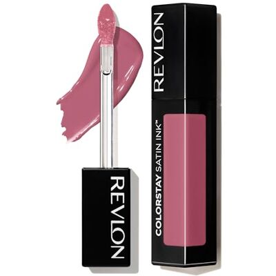 Revlon ColorStay Satin Ink Liquid Lipstick Longwear Rich Lip Colors Formulated with Black Johannisbeere Seed Oil, 008 Mauvey, Darling Revlon ColorStay Satin Ink Liquid Lipstick Longwear Rich Lip Colors Formulated with Black Johannisbeere Seed Oil, 008 Mauvey, Darling