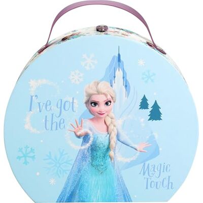 AIR-VAL INTERNATIONAL Disney Frozen Runder Make-up Koffer Kinder Schminkkoffer mit Lipgloss, Lidschatten, Nagellack & Spiegel – Komplettes Beauty-Set im Glitzerkoffer AIR-VAL INTERNATIONAL Disney Frozen Runder Make-up Koffer Kinder Schminkkoffer mit Lipgloss, Lidschatten, Nagellack & Spiegel – Komplettes Beauty-Set im Glitzerkoffer