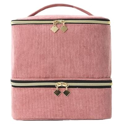 ZGCrumphant Nagellack Organizer Nagellack-Aufbewahrungstasche, Tasche for ätherische Öle, tragbares Kosmetik-Nagelpflege-Set, Aufbewahrungsbox for Nagelpflege-Werkzeug, doppellagig, 30 Fächer Nageltechnik(Color1) ZGCrumphant Nagellack Organizer Nagellack-Aufbewahrungstasche, Tasche for ätherische Öle, tragbares Kosmetik-Nagelpflege-Set, Aufbewahrungsbox for Nagelpflege-Werkzeug, doppellagig, 30 Fächer Nageltechnik(Color1)