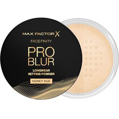 Max Factor Facefinity Pro Blur Mattierendes Fixierpuder Honey Hue Farbton 002 Glanzkontrolle und mattes Finish leichtes Gesichtspuder und Versiegelungsmittel 10,5 g Max Factor Facefinity Pro Blur Mattierendes Fixierpuder Honey Hue Farbton 002 Glanzkontrolle und mattes Finish leichtes Gesichtspuder und Versiegelungsmittel 10,5 g