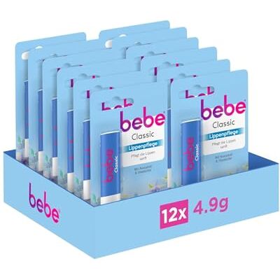 bebe Classic Lippenpflege, 12 x 4,9 g bebe Classic Lippenpflege, 12 x 4,9 g