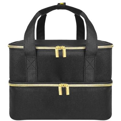 Boczif Nagellack Aufbewahrung, Groß Nagellack Organizer Tasche (Schwarz) Nagellack Organizer Geeignet für Nagellack Aufbewahrung für 40 Flaschen Neonail Base (15ml-0.5 FL.Oz) und 1 Nagellampe Boczif Nagellack Aufbewahrung, Groß Nagellack Organizer Tasche (Schwarz) Nagellack Organizer Geeignet für Nagellack Aufbewahrung für 40 Flaschen Neonail Base (15ml-0.5 FL.Oz) und 1 Nagellampe